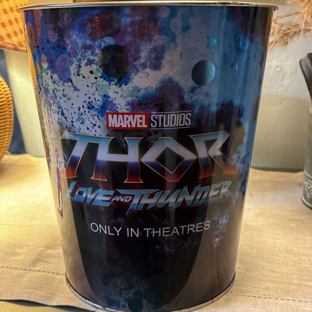 Thor Love and Thunder Cinemark Exclusive 130oz Popcorn Tin Bucket
